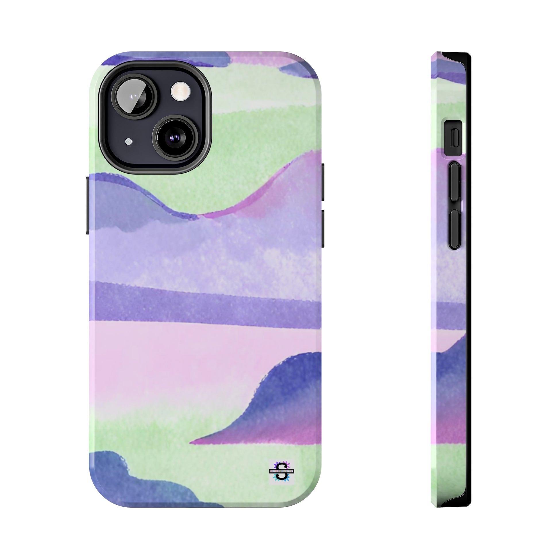 Vibrant Defenders: Amazing Pink Green Purple Blue Tough Phone Case | Mobile coversSush Dopamine Decor