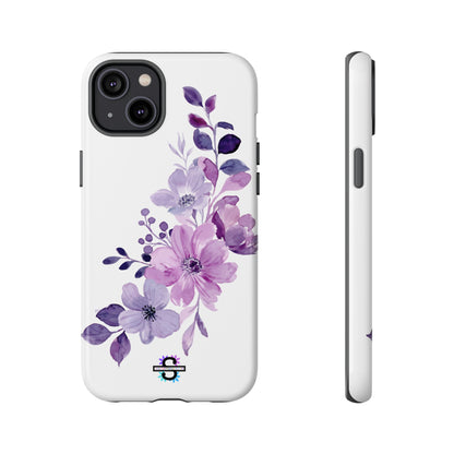 Limited Edition Floral Purple Phone Case | Prosperity Subliminals | Protective Hard Cover | Exclusive Collector's item