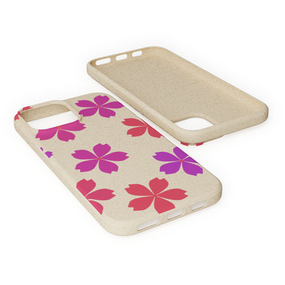 Eco friendly Red floral Phone case