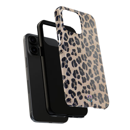 Black and Brown Mobile Cover, Leopard Print, Stylish Mobile Case, Accessories