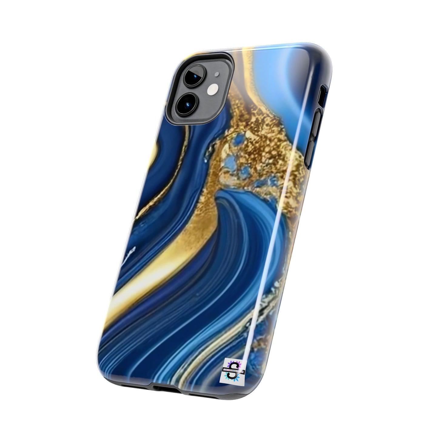 Royal Blue Gold Marble Phone Case | Mobile cover