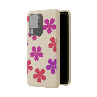 Eco friendly Red floral Phone case