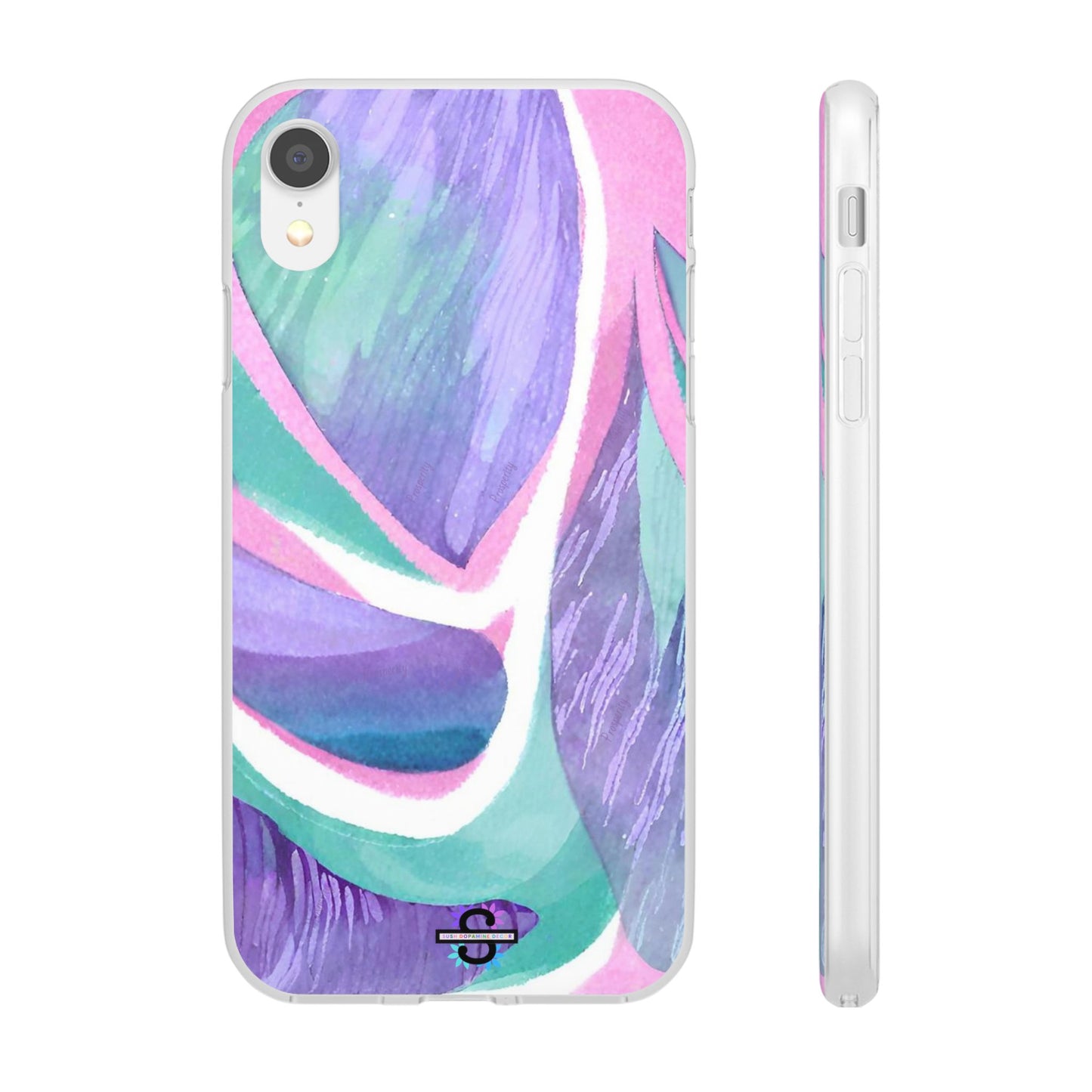 Subliminals for Prosperity | Purple Blue Green Pattern Phone cover | World's first Subliminals Brand | Sush Dopamine Decor