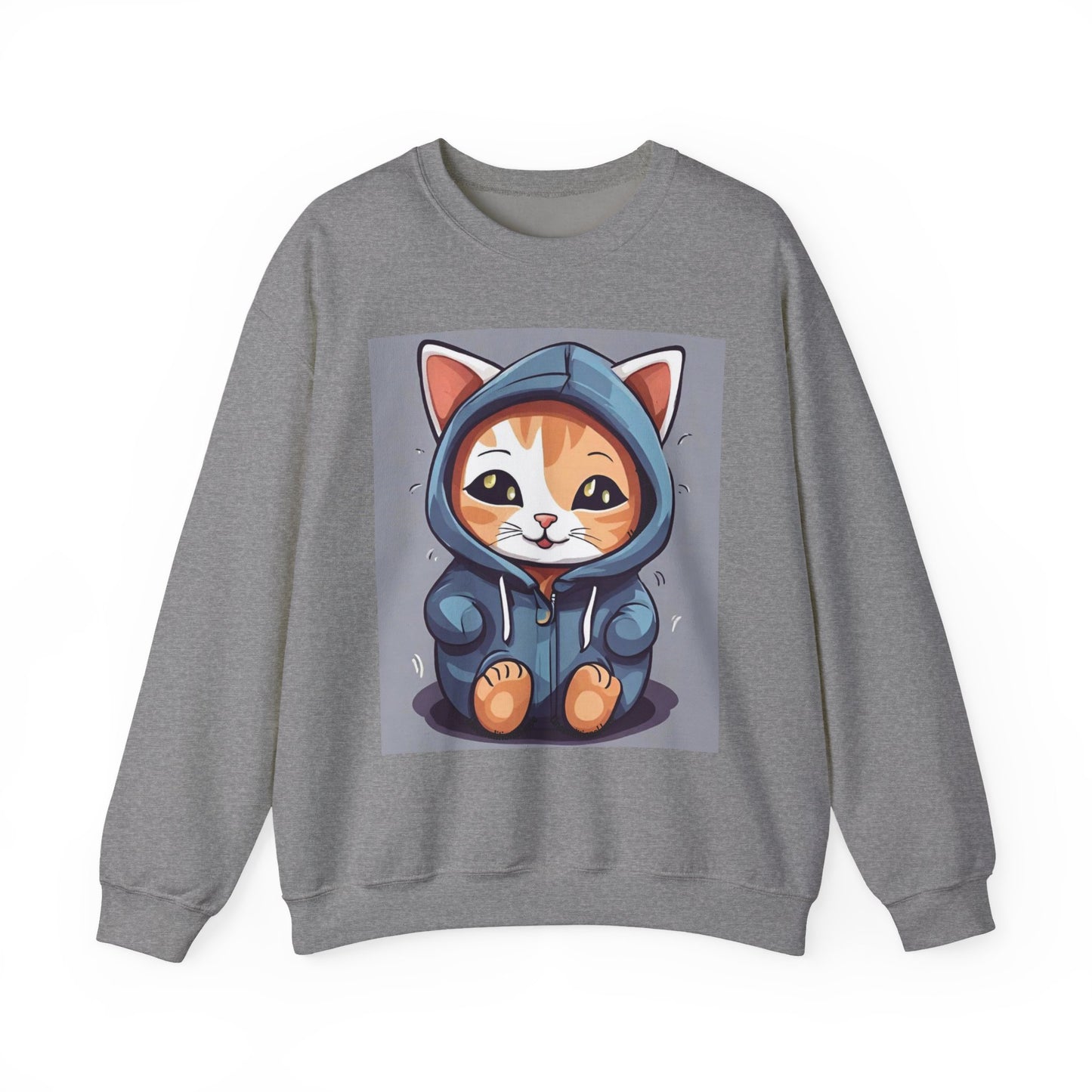 🐾 Cute Cat Hoodie Crewneck Sweatshirt | Unconditional Love Subliminals | Manifestation Apparel
