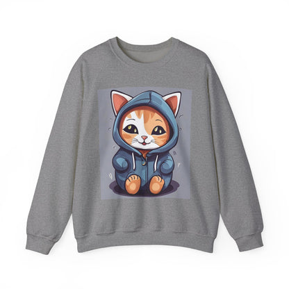 🐾 Cute Cat Hoodie Crewneck Sweatshirt | Unconditional Love Subliminals | Manifestation Apparel