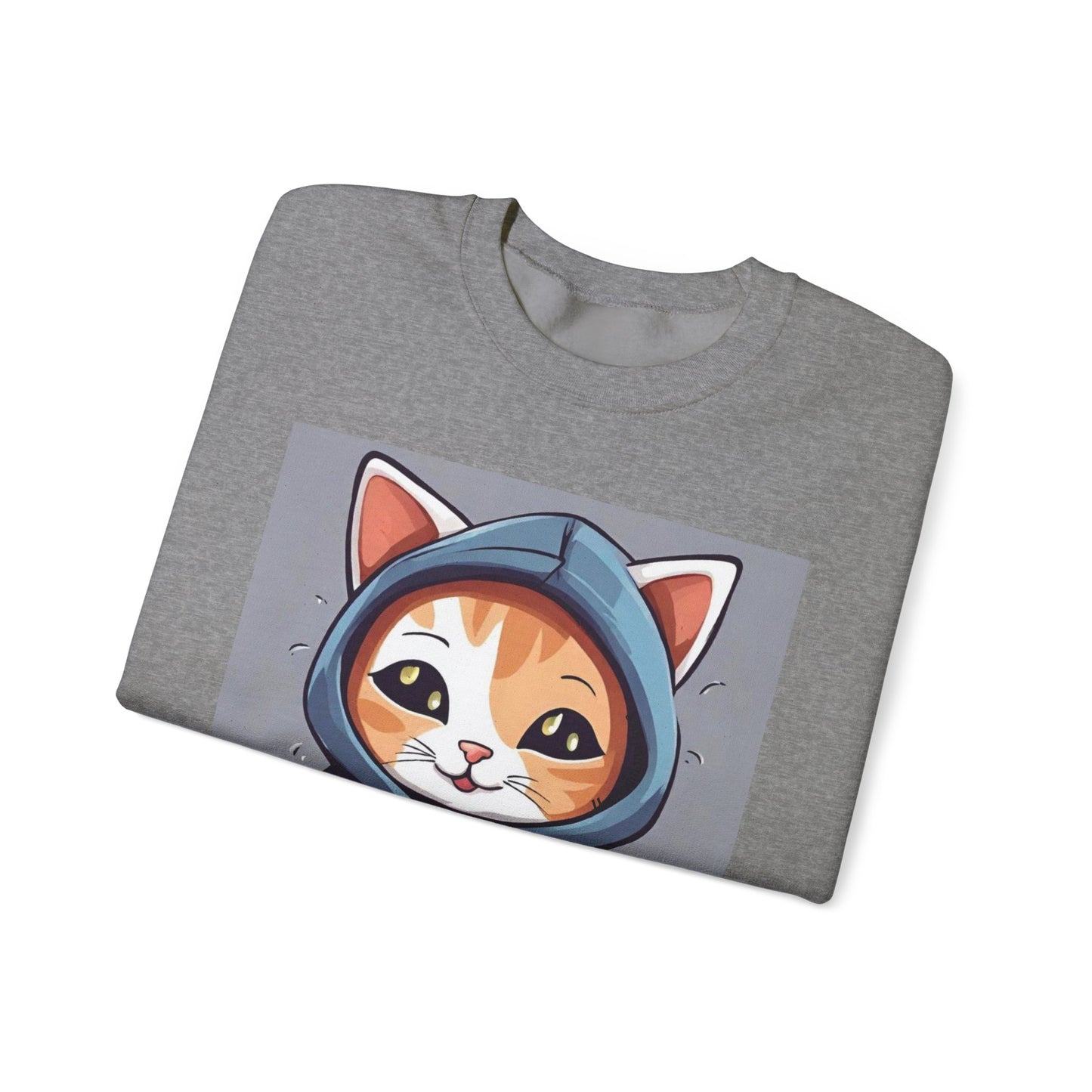 🐾 Cute Cat Hoodie Crewneck Sweatshirt | Unconditional Love Subliminals | Manifestation Apparel