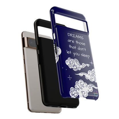 Limited Edition | Royal Blue Phone Case with Motivational Quote – Cloud Design Slim Protective Cover with Dual Layer Protection | Success Subliminals | Motivational Quote