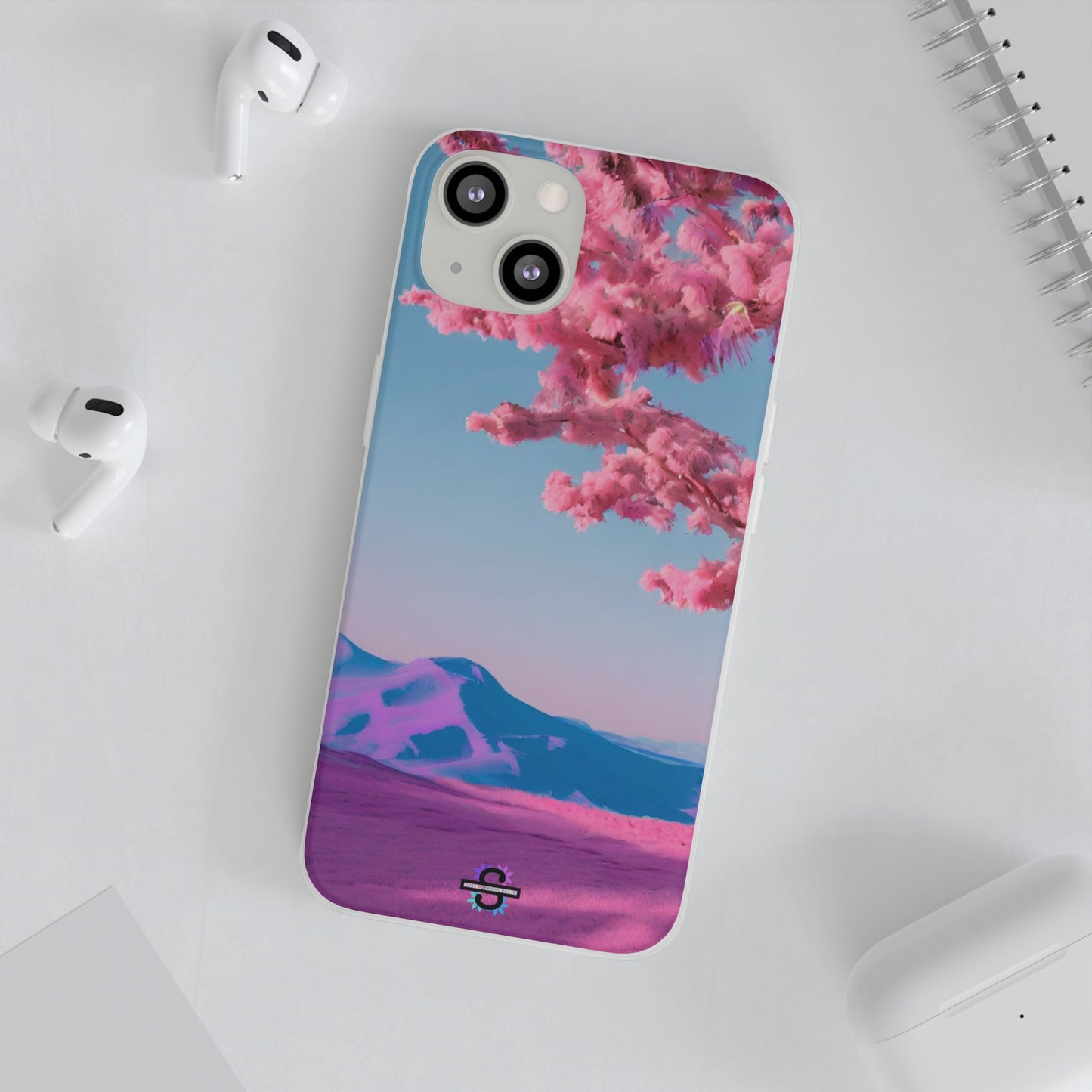 Flexi Pink landscape cherry blossom Phone case | Mobile cover