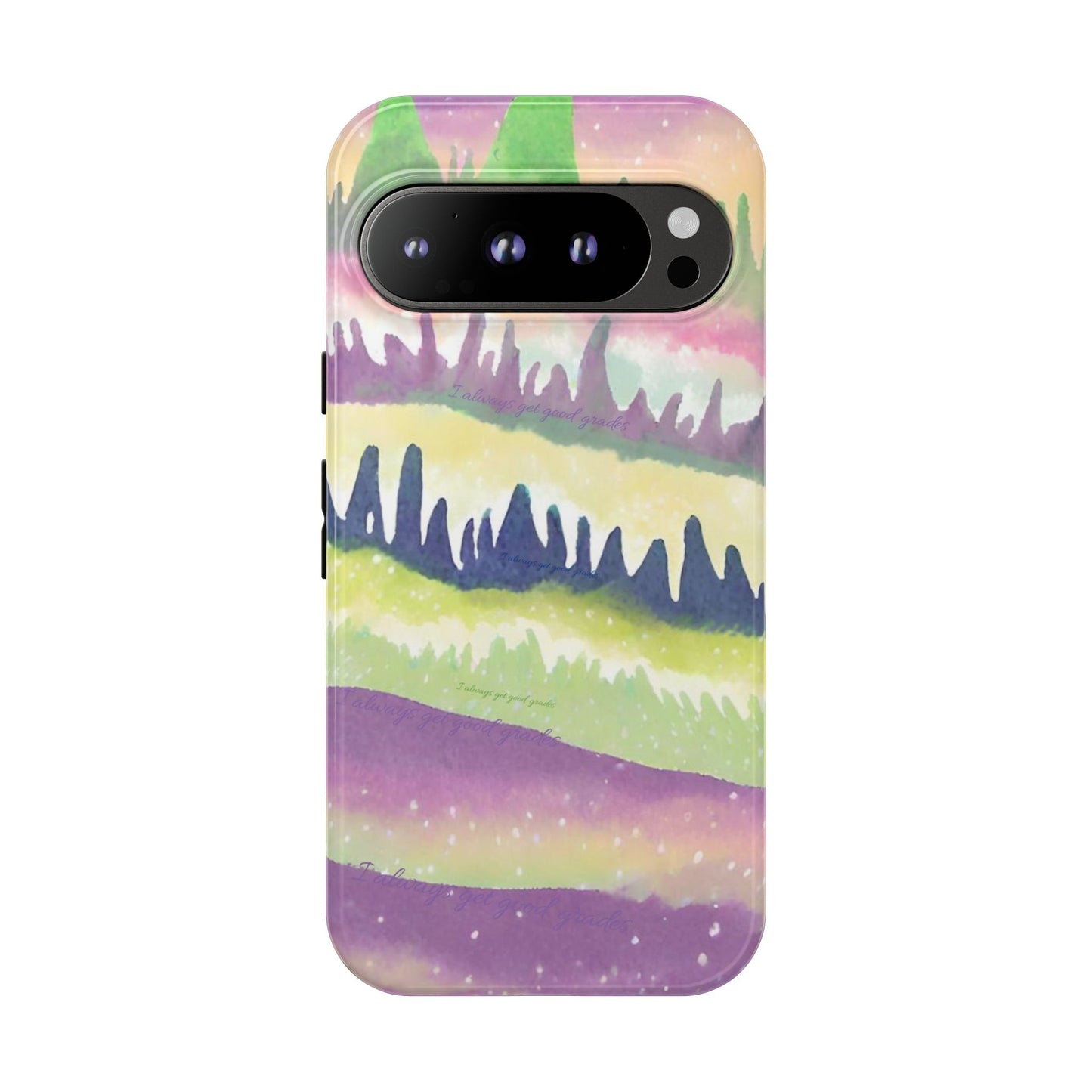 Limited Edition | Subliminals for good grades | Beautiful Abstract Landscape Phone Case – Nature Design Mobile Cover with Dual Protection