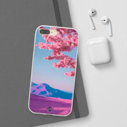 Flexi Pink landscape cherry blossom Phone case | Mobile cover