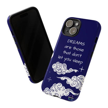Limited Edition | Royal Blue Phone Case with Motivational Quote – Cloud Design Slim Protective Cover with Dual Layer Protection | Success Subliminals | Motivational Quote