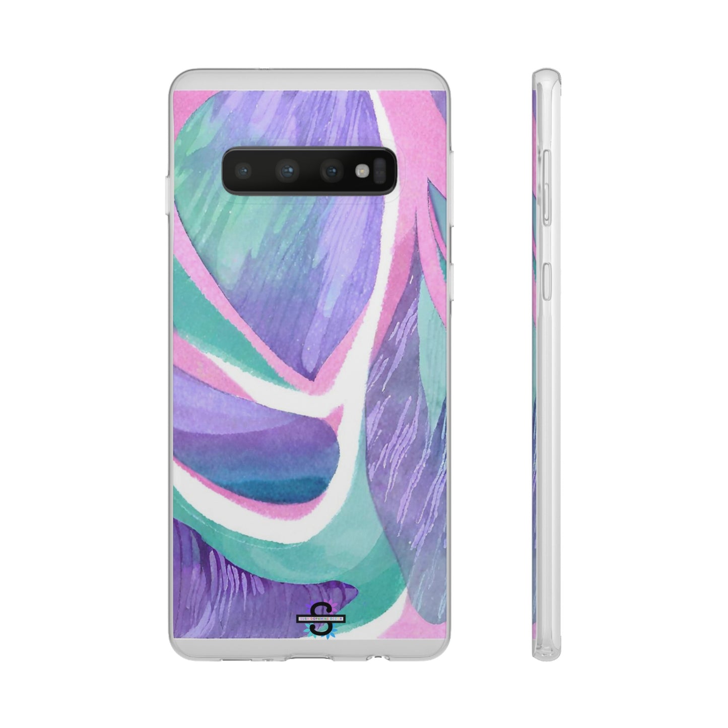 Purple Blue Green Pattern Phone cover