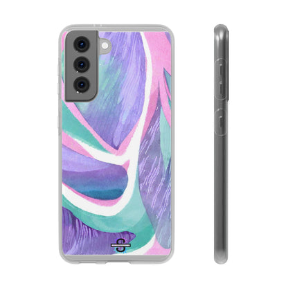 Subliminals for Prosperity | Purple Blue Green Pattern Phone cover | World's first Subliminals Brand | Sush Dopamine Decor
