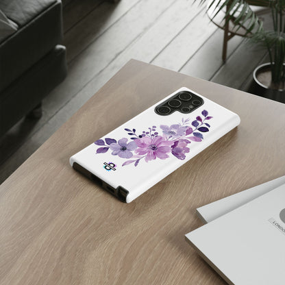 Limited Edition Floral Purple Phone Case | Prosperity Subliminals | Protective Hard Cover | Exclusive Collector's item
