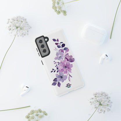 Limited Edition Floral Purple Phone Case | Prosperity Subliminals | Protective Hard Cover | Exclusive Collector's item