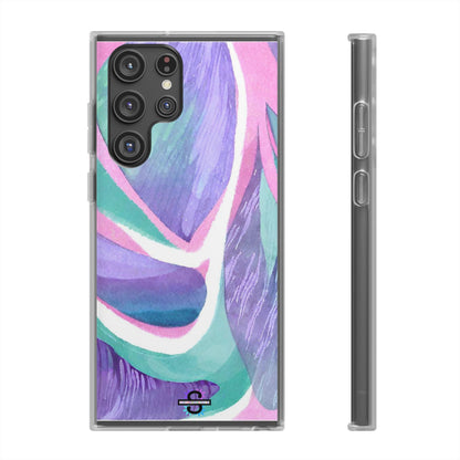 Subliminals for Prosperity | Purple Blue Green Pattern Phone cover | World's first Subliminals Brand | Sush Dopamine Decor