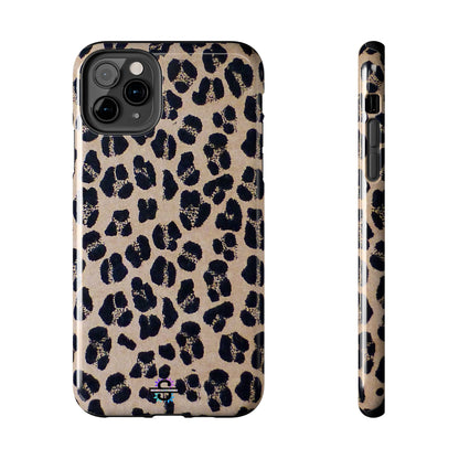 Black and Brown Mobile Cover, Leopard Print, Stylish Mobile Case, Accessories
