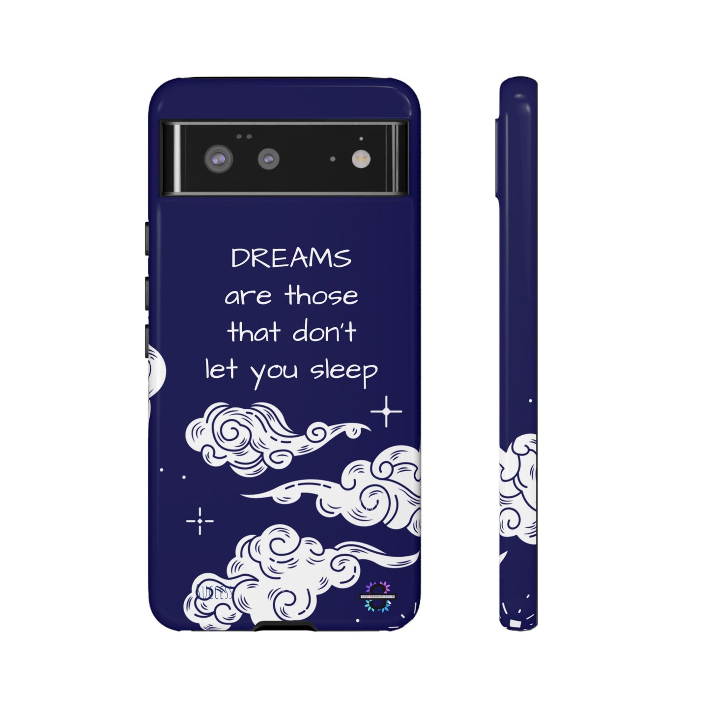 Limited Edition | Royal Blue Phone Case with Motivational Quote – Cloud Design Slim Protective Cover with Dual Layer Protection | Success Subliminals | Motivational Quote