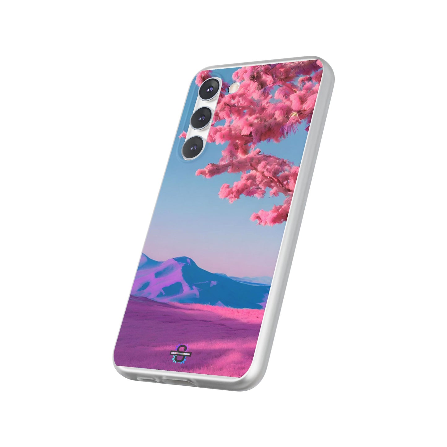Flexi Pink landscape cherry blossom Phone case | Mobile cover