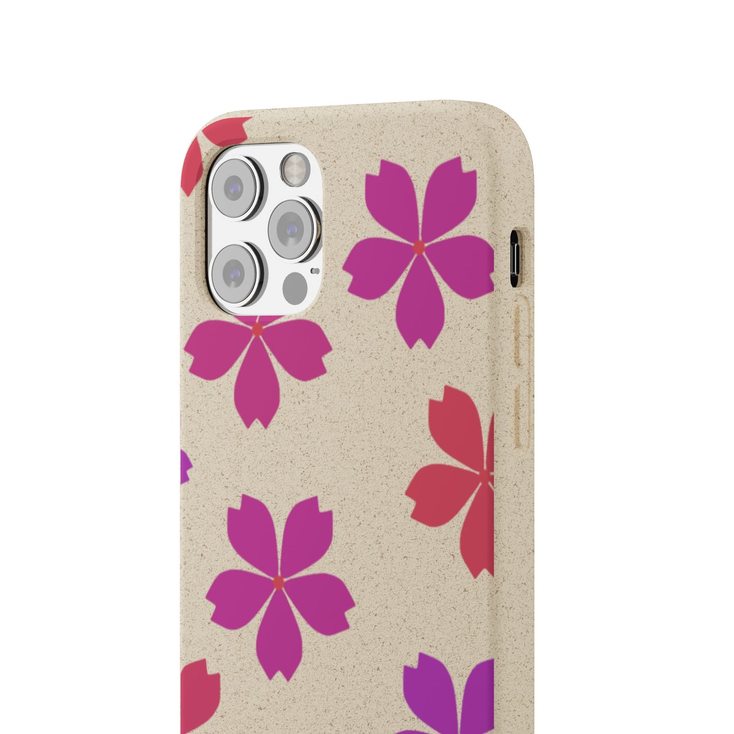 Eco friendly Red floral Phone case