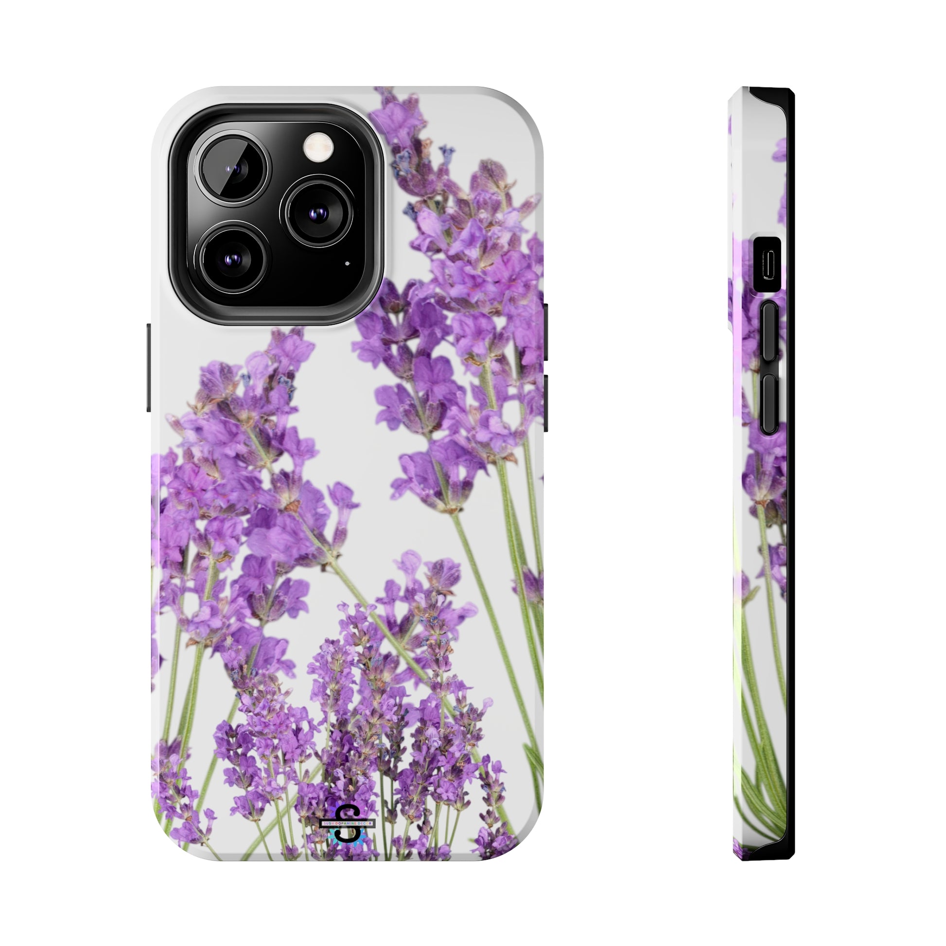 Purple Lavender print cute Phone Cover, Mobile case, iPhone 7 to iPhone15 AvailableSush Dopamine Decor