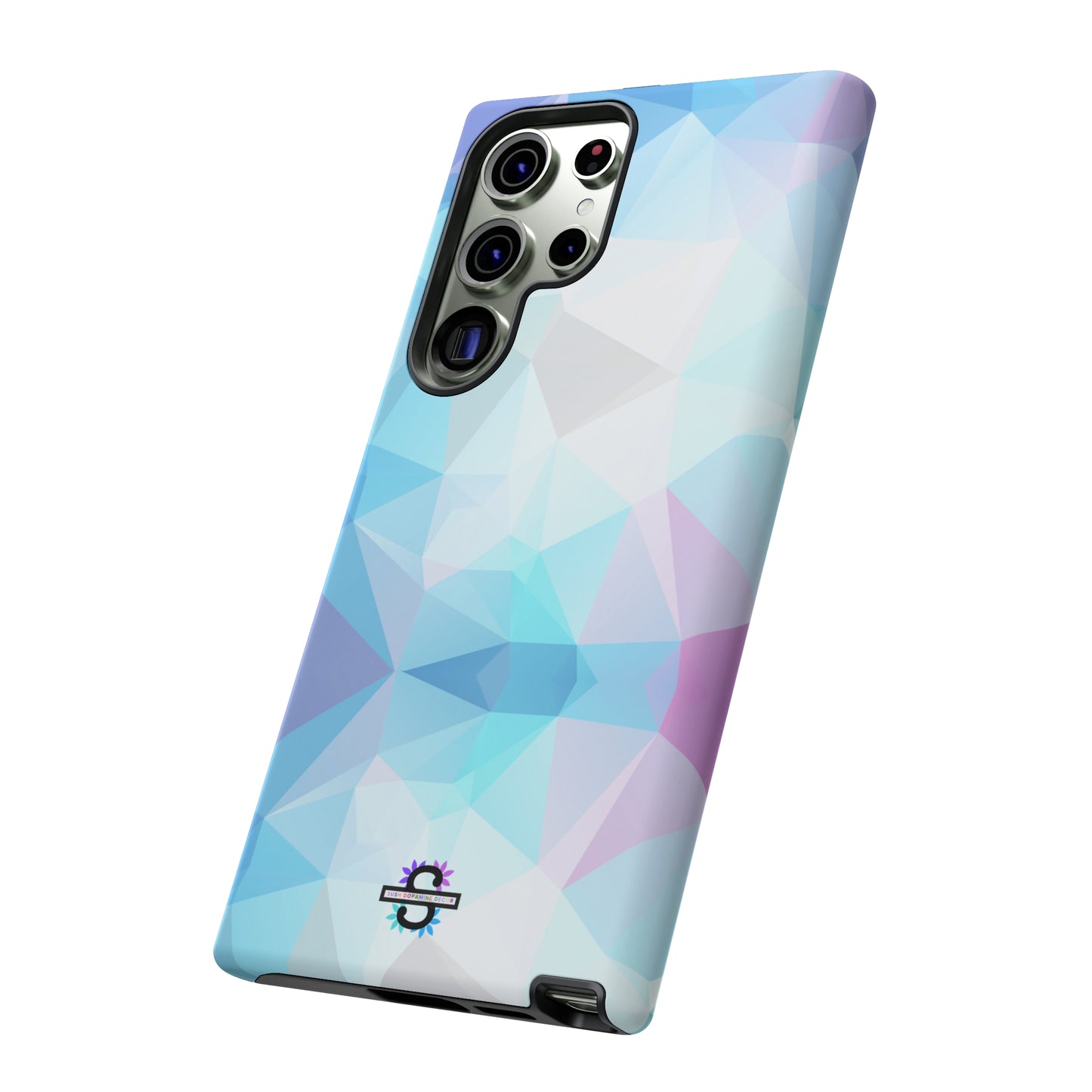 Geometric Blue Phone Cover