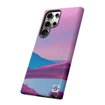 Pink Blue landscape design Phone cover | Mobile case
