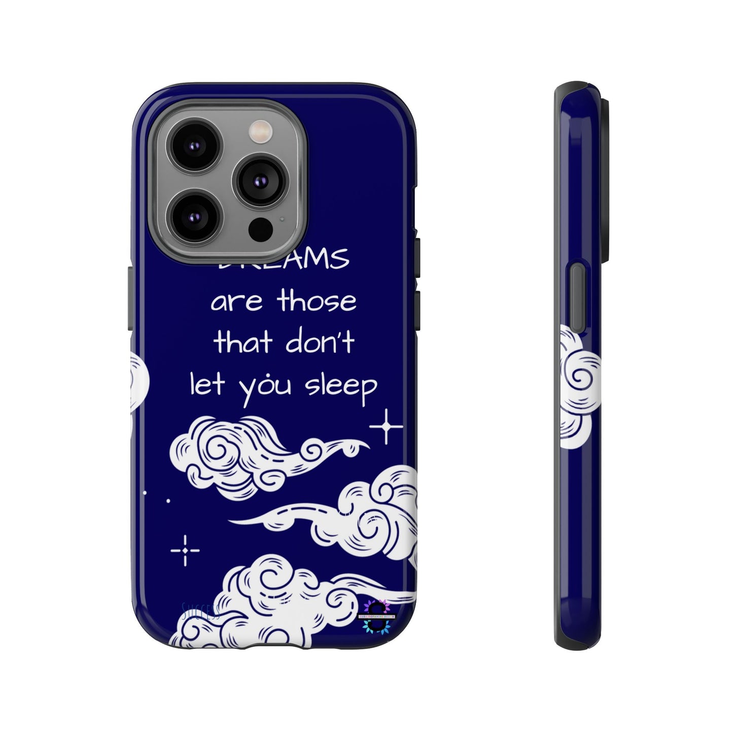 Limited Edition | Royal Blue Phone Case with Motivational Quote – Cloud Design Slim Protective Cover with Dual Layer Protection | Success Subliminals | Motivational Quote