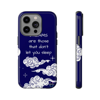 Limited Edition | Royal Blue Phone Case with Motivational Quote – Cloud Design Slim Protective Cover with Dual Layer Protection | Success Subliminals | Motivational Quote