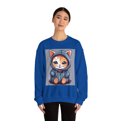 🐾 Cute Cat Hoodie Crewneck Sweatshirt | Unconditional Love Subliminals | Manifestation Apparel