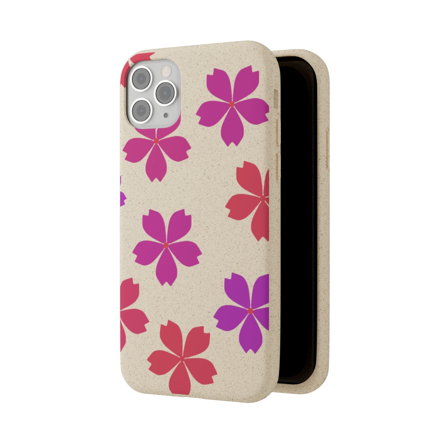 Eco friendly Red floral Phone case