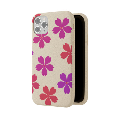 Eco friendly Red floral Phone case