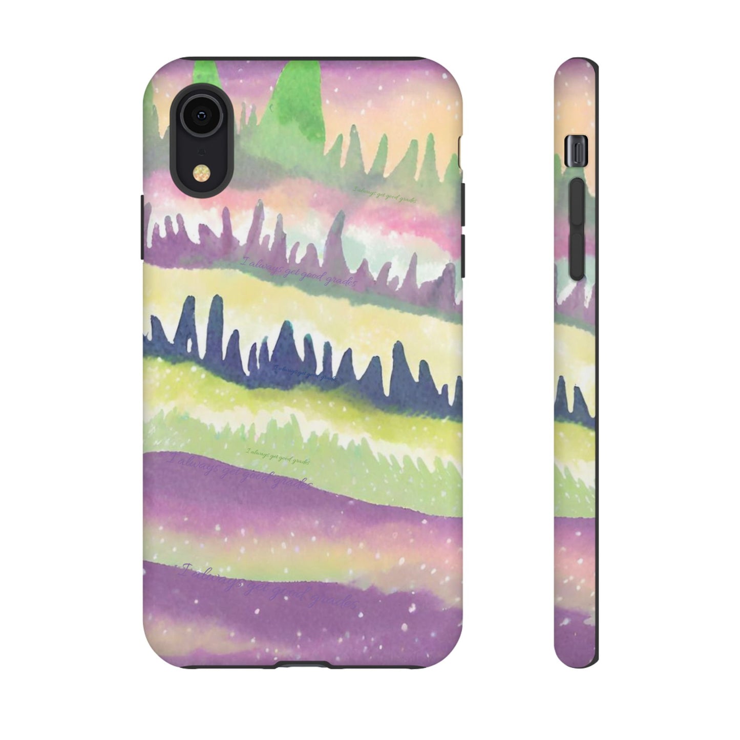 Limited Edition | Subliminals for good grades | Beautiful Abstract Landscape Phone Case – Nature Design Mobile Cover with Dual Protection