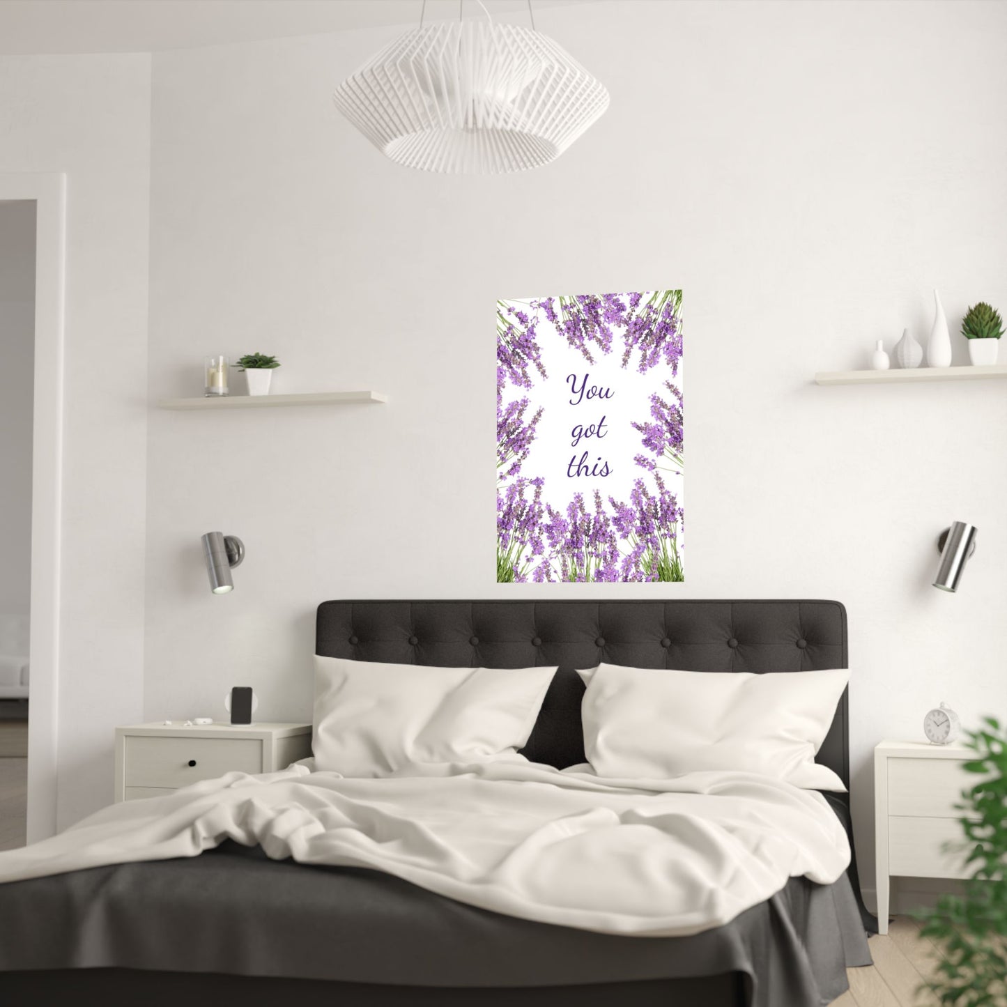 Beautiful Lavender Satin Posters (210gsm), Motivational Poster, Positive Manifestation, Positive Subliminals | Peace Subliminal