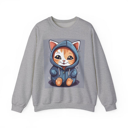 🐾 Cute Cat Hoodie Crewneck Sweatshirt | Unconditional Love Subliminals | Manifestation Apparel