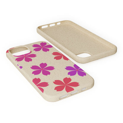 Eco friendly Red floral Phone case