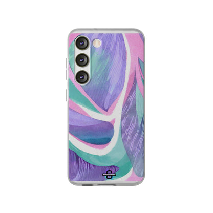 Subliminals for Prosperity | Purple Blue Green Pattern Phone cover | World's first Subliminals Brand | Sush Dopamine Decor