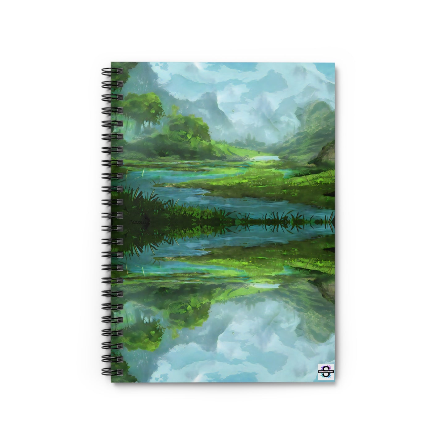 Scenic Spiral Notebook | Peace Subliminals Journal | Manifest Abundance | Limited Edition 118-Page Ruled Notebook | Limited Edition