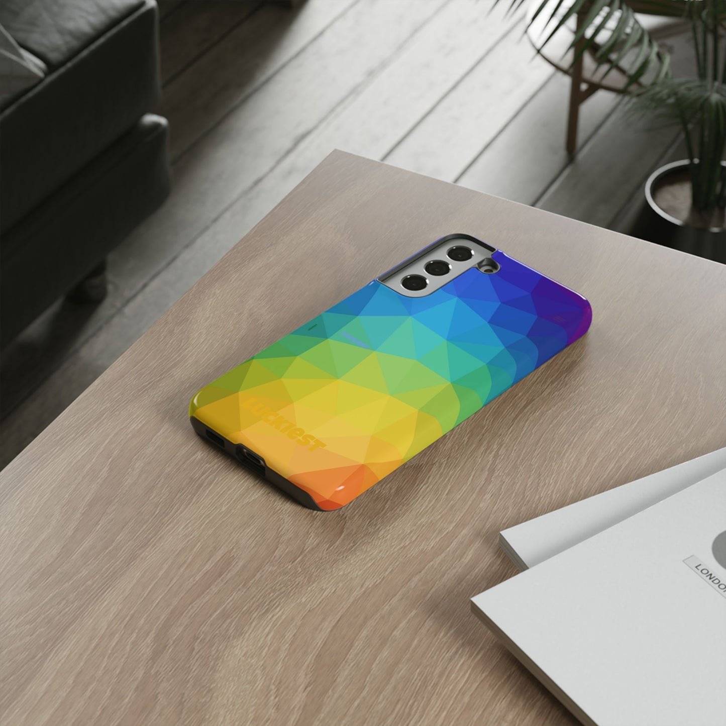 Chromatic Geometric Phone Cover | Mobile Cover  | Luckiest person alive subliminal