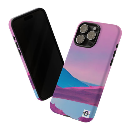 Pink Blue landscape design Phone cover | Mobile case