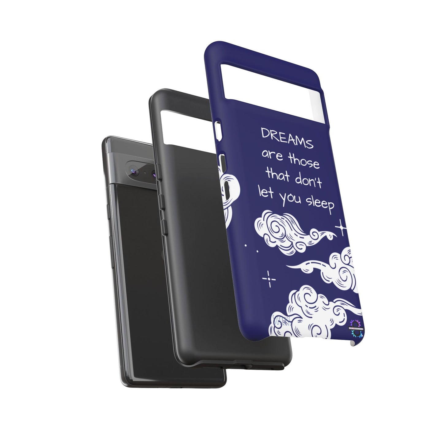 Limited Edition | Royal Blue Phone Case with Motivational Quote – Cloud Design Slim Protective Cover with Dual Layer Protection | Success Subliminals | Motivational Quote