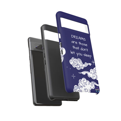 Limited Edition | Royal Blue Phone Case with Motivational Quote – Cloud Design Slim Protective Cover with Dual Layer Protection | Success Subliminals | Motivational Quote