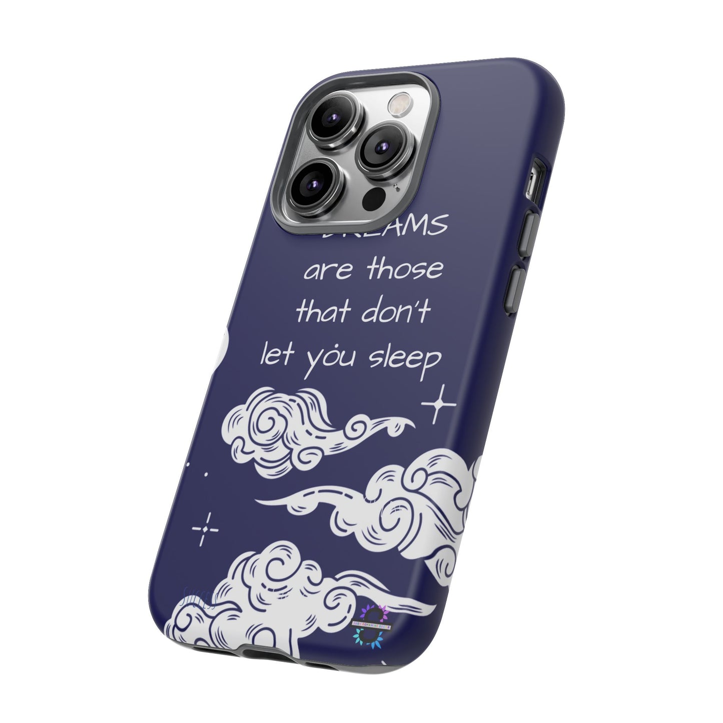 Limited Edition | Royal Blue Phone Case with Motivational Quote – Cloud Design Slim Protective Cover with Dual Layer Protection | Success Subliminals | Motivational Quote