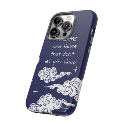 Limited Edition | Royal Blue Phone Case with Motivational Quote – Cloud Design Slim Protective Cover with Dual Layer Protection | Success Subliminals | Motivational Quote