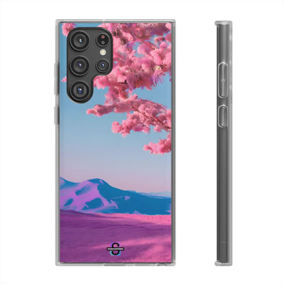 Flexi Pink landscape cherry blossom Phone case | Mobile cover