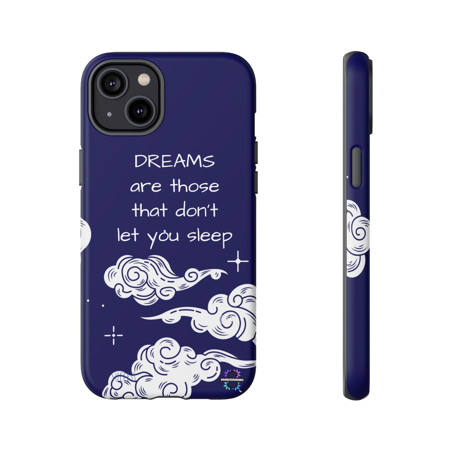 Limited Edition | Royal Blue Phone Case with Motivational Quote – Cloud Design Slim Protective Cover with Dual Layer Protection | Success Subliminals | Motivational Quote