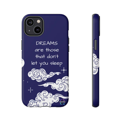 Limited Edition | Royal Blue Phone Case with Motivational Quote – Cloud Design Slim Protective Cover with Dual Layer Protection | Success Subliminals | Motivational Quote