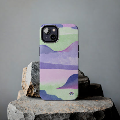 Vibrant Defenders: Amazing Pink Green Purple Blue Tough Phone Case | Mobile coversSush Dopamine Decor