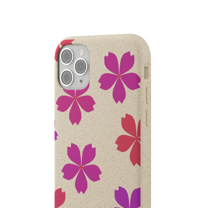 Eco friendly Red floral Phone case