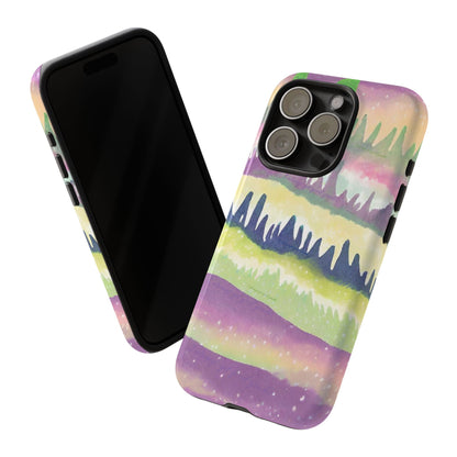 Limited Edition | Subliminals for good grades | Beautiful Abstract Landscape Phone Case – Nature Design Mobile Cover with Dual Protection